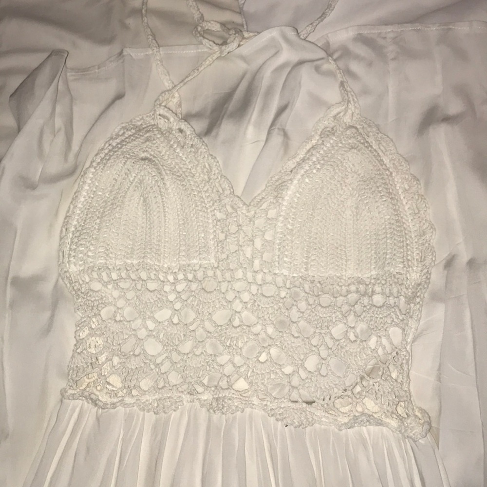 lil better maxi dress with crochet top